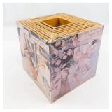 Vintage McLoughlin Brothers Victorian Lithographed Nesting Blocks (Set of 8)