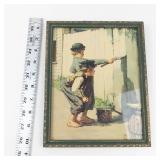 Vintage Norman Rockwell Tom Sawyer Whitewashing the Fence Framed Print