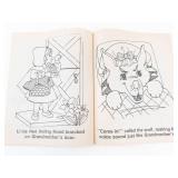 Little Red Riding Hood Storybook & Coloring Book Lot of 4