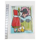 Vintage Playskool Little Red Riding Hood 12 Pieces Puzzle
