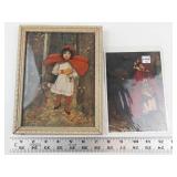 M.L. Kirk Framed Print & Red Riding Hood Print Mixed Lot (2)