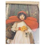M.L. Kirk Framed Print & Red Riding Hood Print Mixed Lot (2)