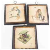 Norman Rockwell Plaques & Homecraft Decorative Rings Mixed Lot