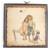 Norman Rockwell Plaques & Homecraft Decorative Rings Mixed Lot