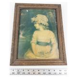 Vintage Framed Miss Simplicity Print by Sir Joshua Reynolds