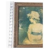 Vintage Framed Miss Simplicity Print by Sir Joshua Reynolds