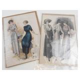 Fashion Illustration Prints (Lot of 2)