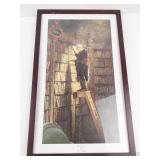 Karl Spitzweg the Bookworm Framed Print