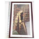 Karl Spitzweg the Bookworm Framed Print