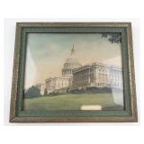 Framed Capitol & Pope Prints Mixed Lot