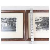 LeRoy B. Schwan Framed Prints & Round Portrait Wall Art (Lot of 3)