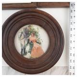LeRoy B. Schwan Framed Prints & Round Portrait Wall Art (Lot of 3)