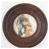 LeRoy B. Schwan Framed Prints & Round Portrait Wall Art (Lot of 3)
