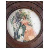 LeRoy B. Schwan Framed Prints & Round Portrait Wall Art (Lot of 3)