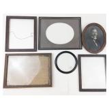 Mixed Lot: Picture Frames & Oval Portrait Frame