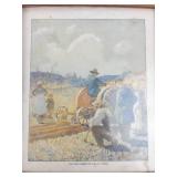 Framed Print the New Farming in the Old World