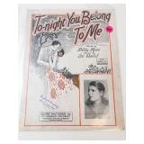Vintage Sheet Music & Pictorial Review Ephemera Mixed Lot of 10