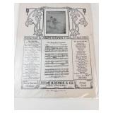 Vintage Sheet Music & Pictorial Review Ephemera Mixed Lot of 10