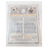 Vintage Sheet Music & Pictorial Review Ephemera Mixed Lot of 10