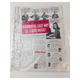 Vintage Ephemera Mixed Lot of 8 Sheet Music & Magazines