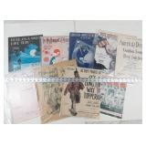 Vintage Sheet Music Assortment (Lot of 9)