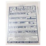 Vintage Sheet Music Assortment (Lot of 9)