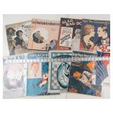 Vintage Sheet Music Collection (Lot of 9)