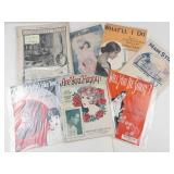 Vintage Sheet Music Songbook Group Lot