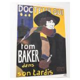 Vintage 1983 Doctor Who Tom Baker Poster