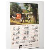 Vintage 1975 American Bank Wall Calendar