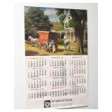 Vintage 1975 American Bank Wall Calendar