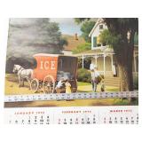 Vintage 1975 American Bank Wall Calendar