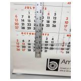 Vintage 1975 American Bank Wall Calendar