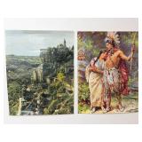 Pair of Vintage Art Prints Mixed Lot