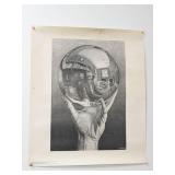 M.C. Escher Hand With Reflecting Globe Print