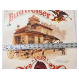 Vintage Budweiser 1978 Wall Calendar Poster