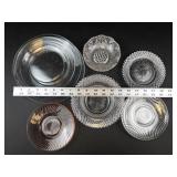 10-Piece Clear & Amber Glass Dish Set
