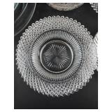 10-Piece Clear & Amber Glass Dish Set