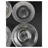 10-Piece Clear & Amber Glass Dish Set