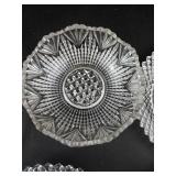 10-Piece Clear & Amber Glass Dish Set