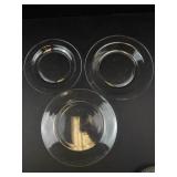10-Piece Clear & Amber Glass Dish Set