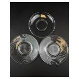 10-Piece Clear & Amber Glass Dish Set