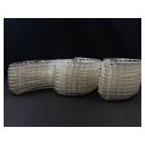 Fostoria Crescent Moon Berry Fold Plates (Lot of 26)