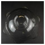 Clear Pressed Glass Serving Bowl Set