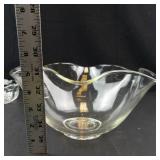 Clear Pressed Glass Serving Bowl Set