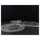 Clear Glass Serving Dishes 6 Pieces