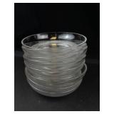 Clear Glass Bowls & Plates Mixed Lot