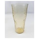 Vintage Federal Glass Madrid Amber Bowl & 4 Tumblers Mixed Lot
