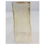 Vintage Federal Glass Madrid Amber Bowl & 4 Tumblers Mixed Lot