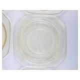 Federal Glass Madrid Amber Depression Glass Plates (Lot of 16)